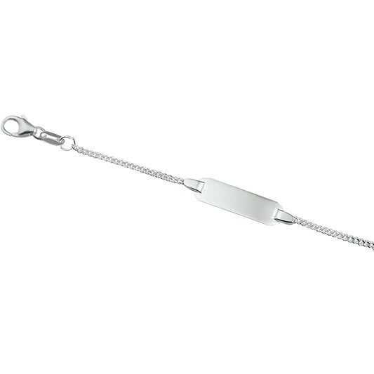 vDam Graveerarmband Gourmette Plaat 5,0 Mm Zilver Gerhodineerd 1329cm658  9cm