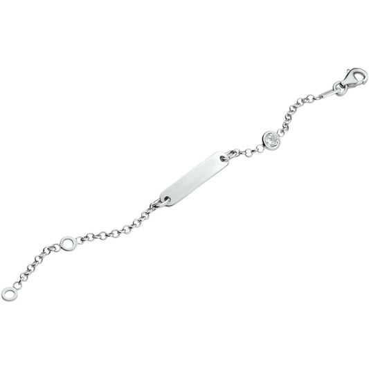 vDam Graveerarmband Jasseron Plaat 4,0 Mm Zilver Gerhodineerd 1329cm561  9cm