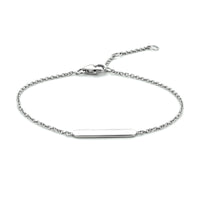 vDam Graveerarmband Plaat 4,0 Mm 16 - 17,5 - 19 Cm Zilver Gerhodineerd 1333603