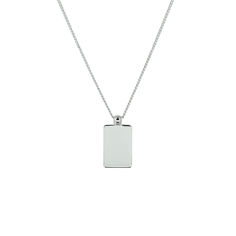 vDam Graveercollier 40 + 5 Cm Zilver Gerhodineerd 1330338