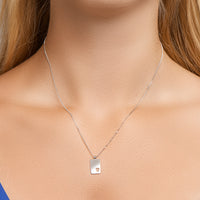 vDam Graveercollier 40cm + 5 Cm Zilver Gerhodineerd 1330543  40cm