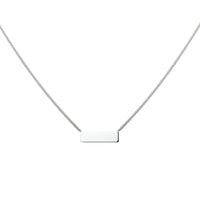 vDam Graveercollier Plaat 4,0 Mm 40 - 42 - 44 Cm Zilver Gerhodineerd 1327735