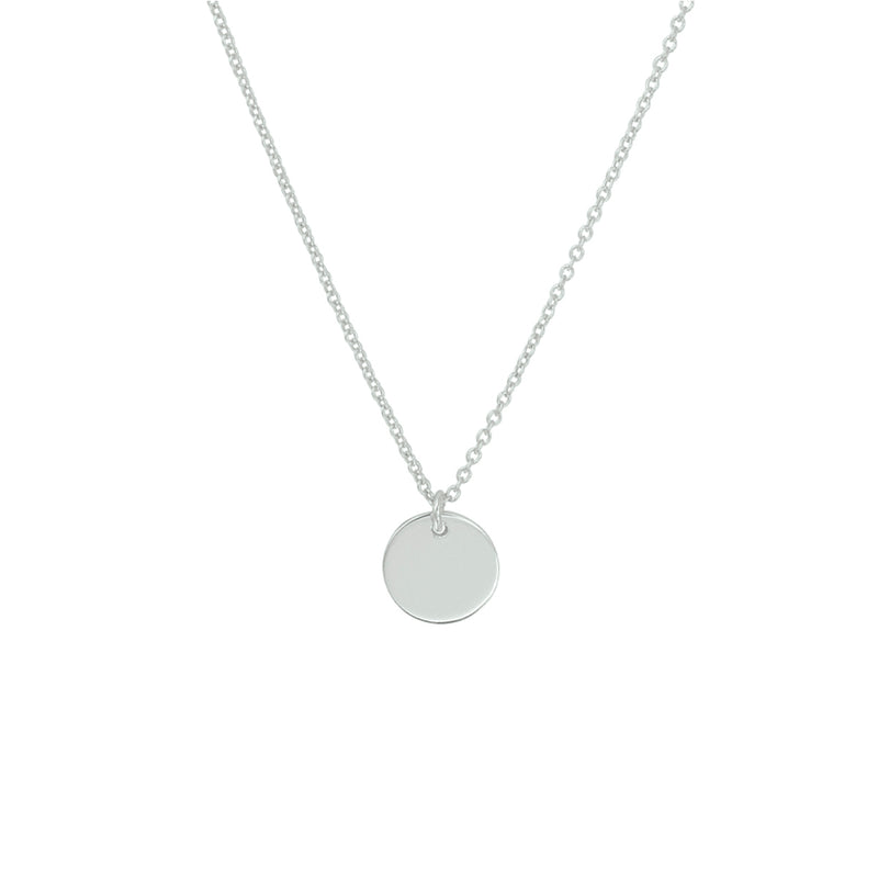 vDam Graveercollier Rondje 40 + 5 Cm Zilver Gerhodineerd 1332782