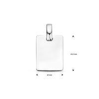 vDam Graveerhanger 13,5 Mm Zilver Gerhodineerd 1340456