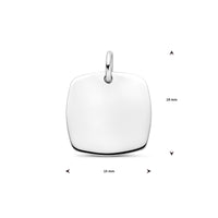 vDam Graveerhanger 15 Mm Zilver Gerhodineerd 1340757