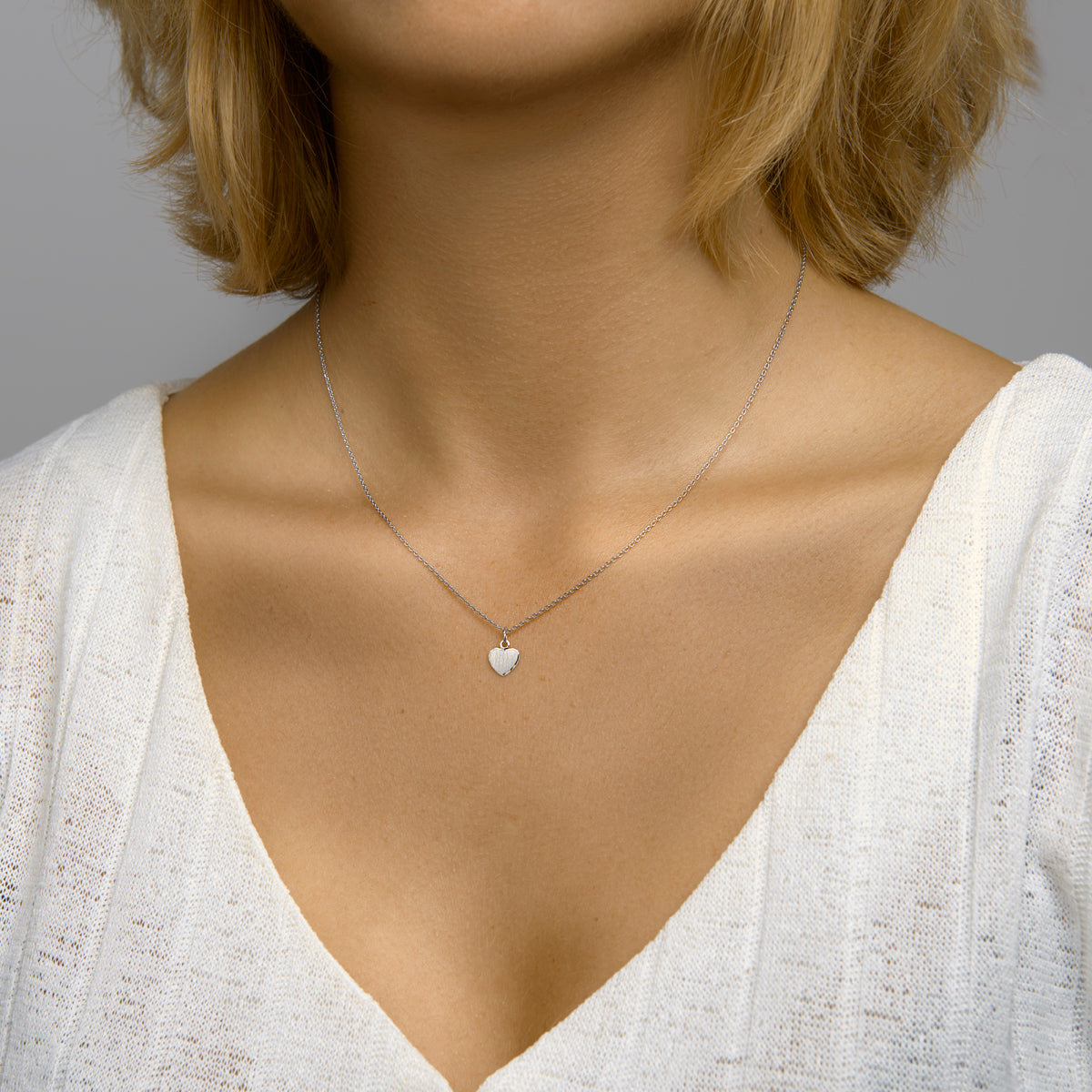 vDam Graveerhanger Hart Gediamanteerd Zilver Gerhodineerd 1333349