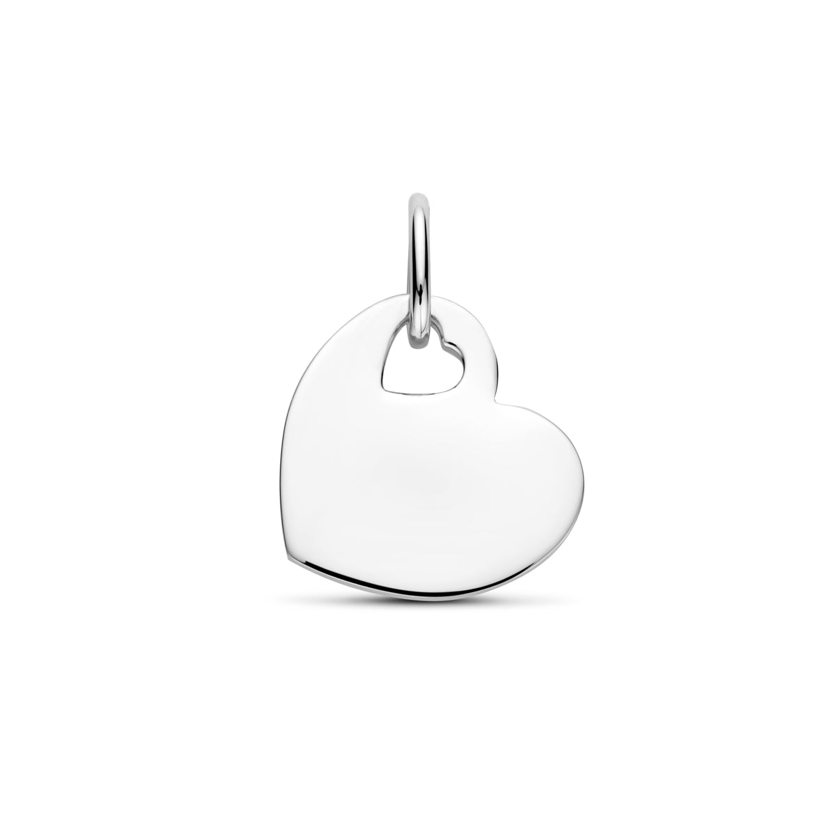 vDam Graveerhanger Hartje 14,5 Mm Zilver Gerhodineerd 1340379
