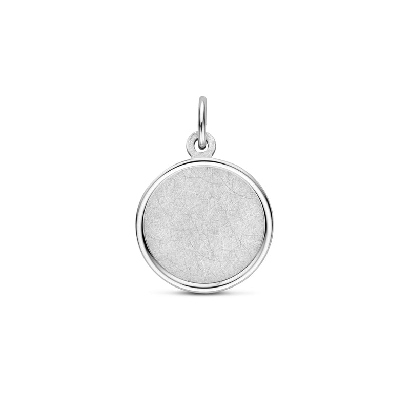 vDam Graveerhanger Poli/ijsmat 14 Mm Zilver Gerhodineerd 1340472