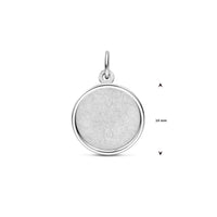 vDam Graveerhanger Poli/ijsmat 14 Mm Zilver Gerhodineerd 1340472