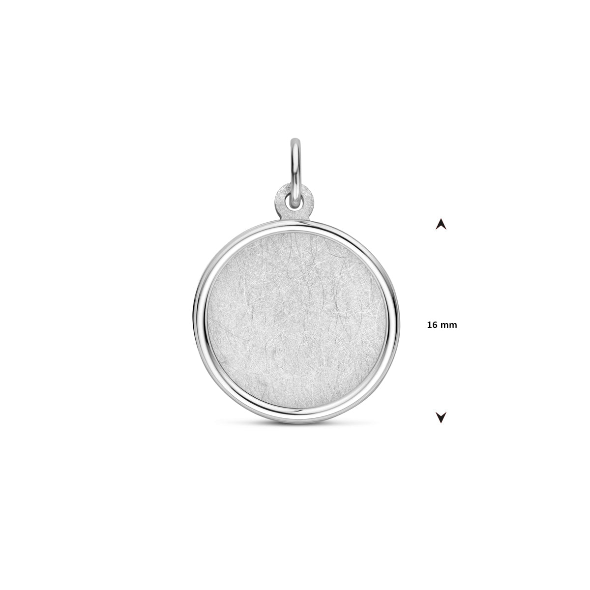 vDam Graveerhanger Poli/ijsmat 16 Mm Zilver Gerhodineerd 1340473