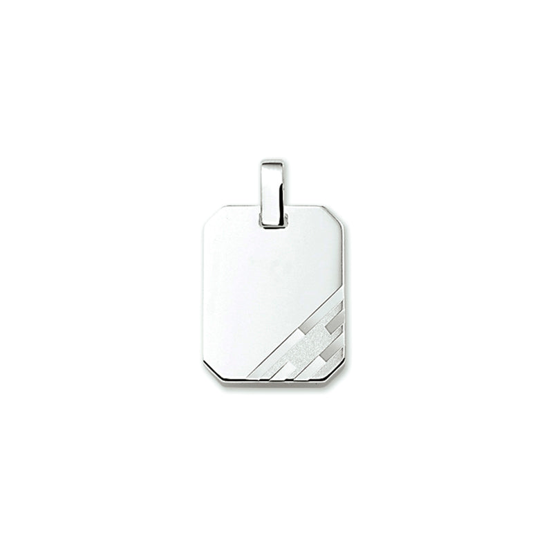 vDam Graveerhanger Poli/mat Zilver Gerhodineerd 1329813