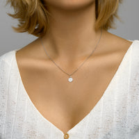 vDam Graveerhanger Rond Gediamanteerd Zilver Gerhodineerd 1333352