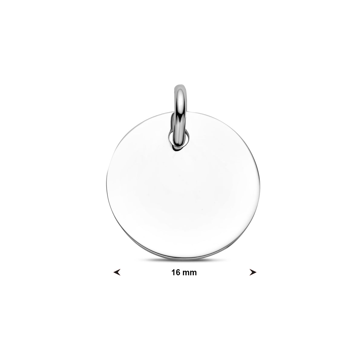 vDam Graveerhanger Rond Zilver Gerhodineerd 1326326