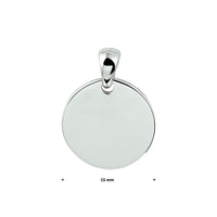 vDam Graveerhanger Rond Zilver Gerhodineerd 1328607