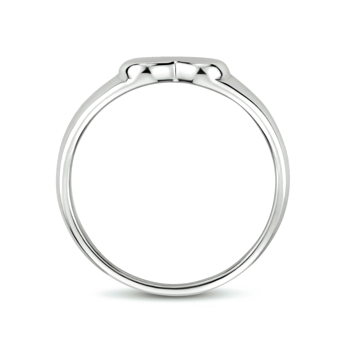 vDam Graveerring Hart Zilver Gerhodineerd 1334277 Maat 17¾