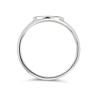 vDam Graveerring Ovaal Zilver Gerhodineerd 1334257 Maat 17¾