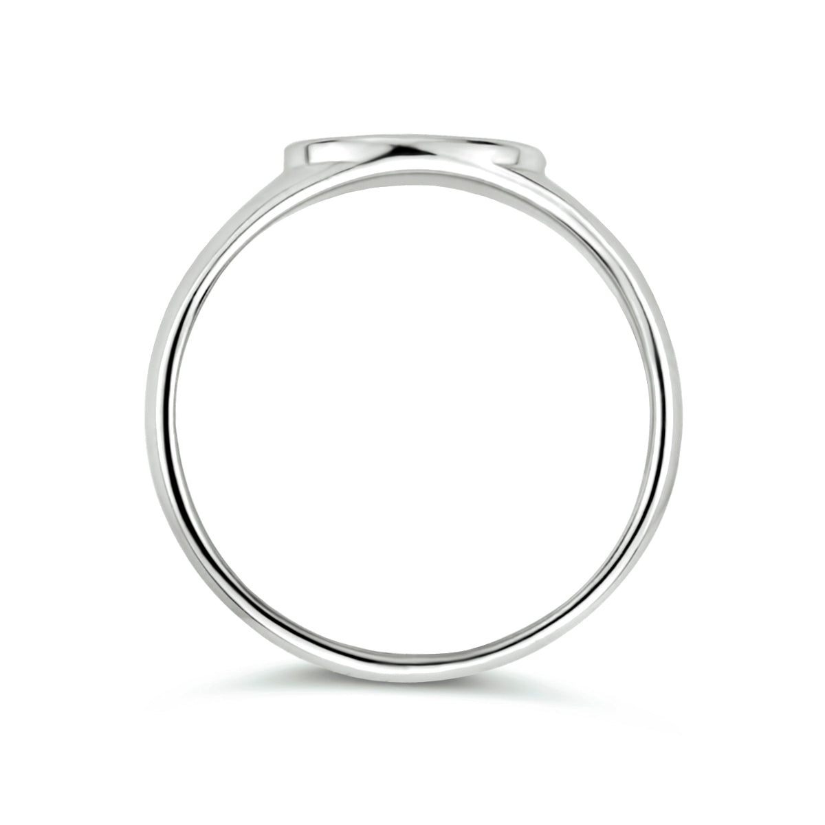 vDam Graveerring Ovaal Zilver Gerhodineerd 1334257 Maat 17¾