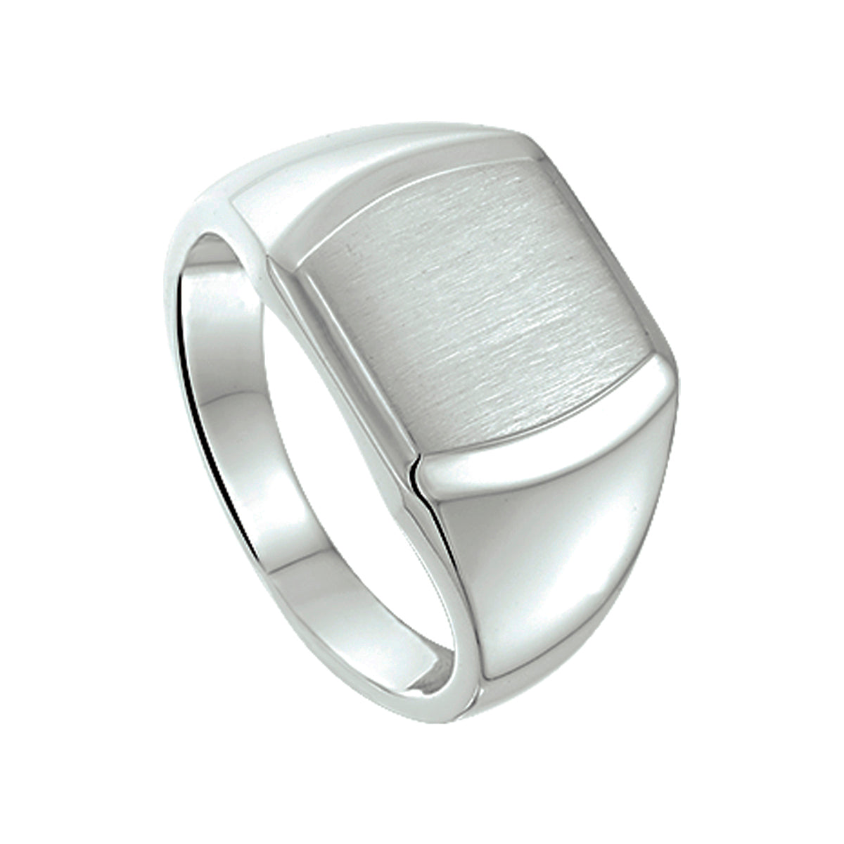 vDam Graveerring Poli/mat Zilver Gerhodineerd 1338018