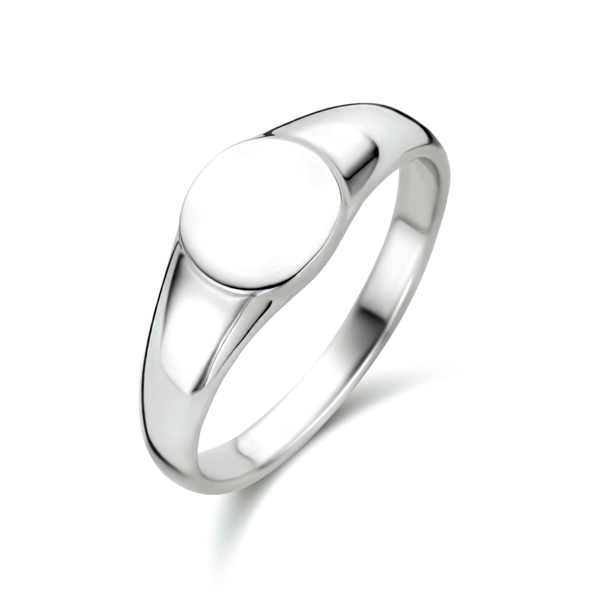 vDam Graveerring Rond Zilver Gerhodineerd 1334269