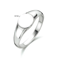 vDam Graveerring Rond Zilver Gerhodineerd 1334269 Maat 19