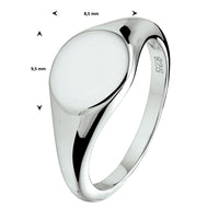 vDam Graveerring Zilver Gerhodineerd 1330212 Maat 16½