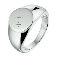 vDam Graveerring Zilver Gerhodineerd 1330435 Maat 17¾
