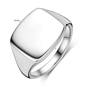 vDam Graveerring Zilver Gerhodineerd 1340506 Maat 16½