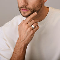 vDam Graveerring Zilver Gerhodineerd 1341801 Maat 21