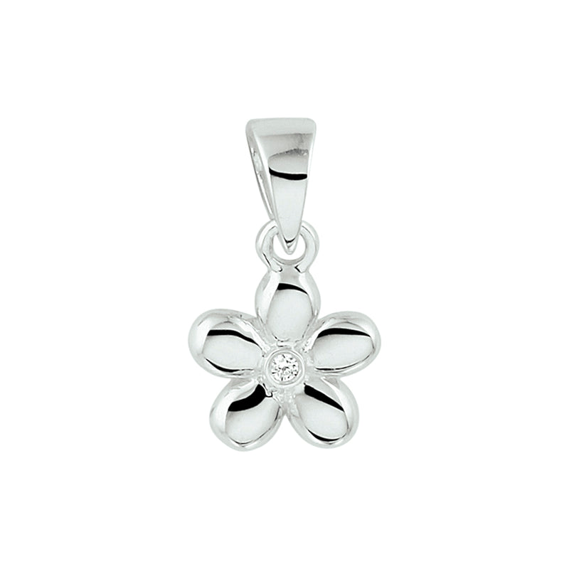 vDam Hanger Bloem Zirkonia Zilver Gerhodineerd 1329202