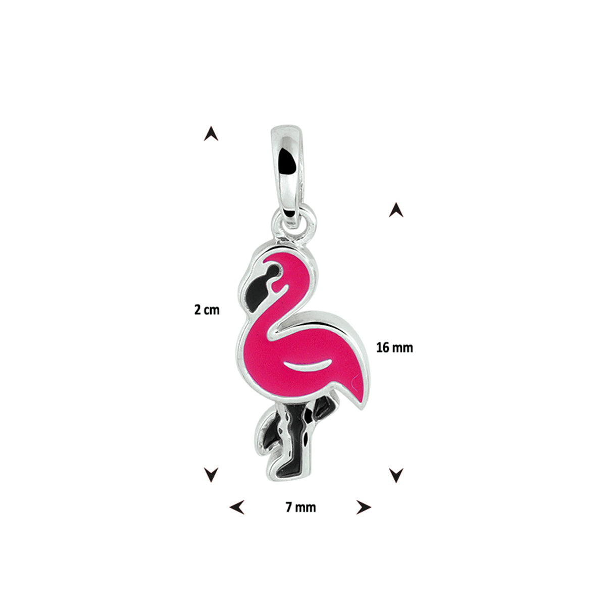 vDam Hanger Flamingo Zilver Gerhodineerd 1329848