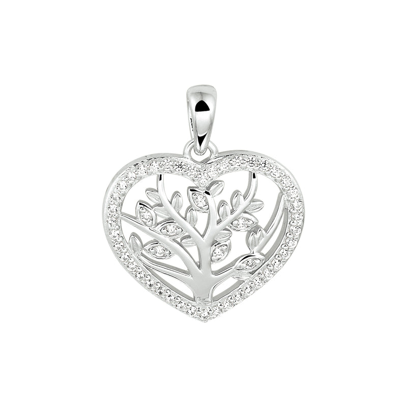 vDam Hanger Hart Levensboom Zilver Gerhodineerd 1333432