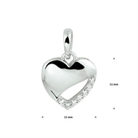 vDam Hanger Hart Zirkonia Zilver Gerhodineerd 1328659