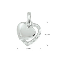 vDam Hanger Hart Zirkonia Zilver Gerhodineerd 1328700