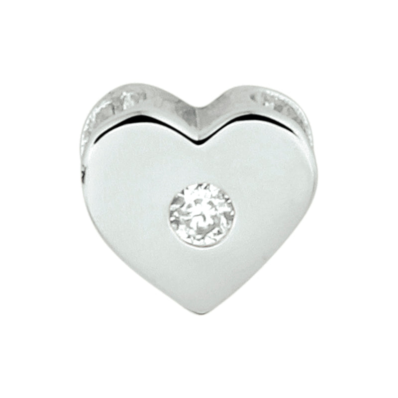 vDam Hanger Hart Zirkonia Zilver Gerhodineerd 1332357