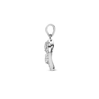 vDam Hanger Hart Zirkonia Zilver Gerhodineerd 1335415