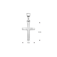 vDam Hanger Kruis 13 Mm Zilver Gerhodineerd 1340463