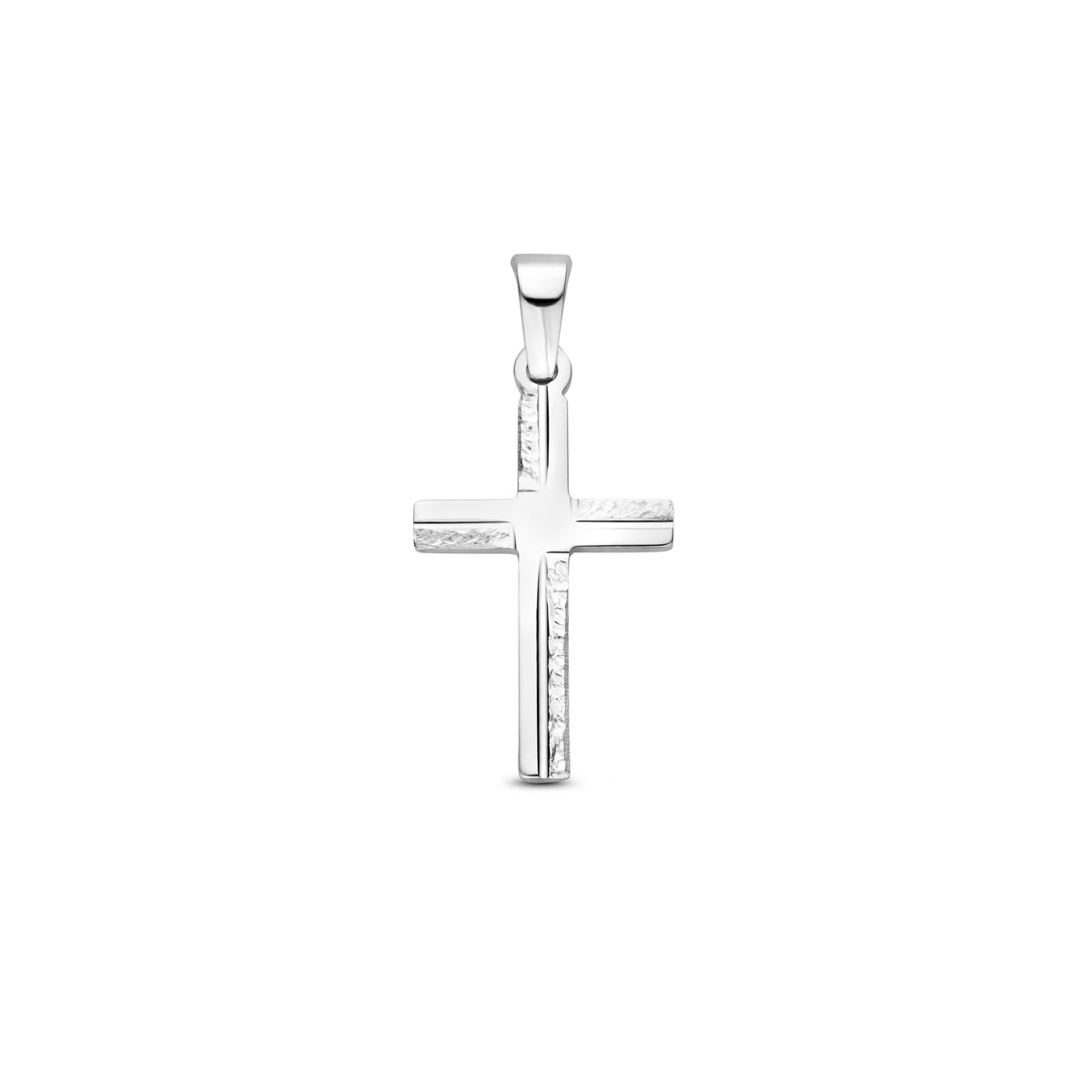 vDam Hanger Kruis Gediamanteerd 20 Mm Zilver Gerhodineerd 1340465