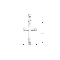 vDam Hanger Kruis Gehamerd 20 Mm Zilver Gerhodineerd 1340466