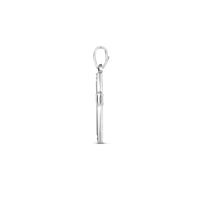 vDam Hanger Kruis Poli/mat Gediamanteerd 20 Mm Zilver Gerhodineerd 1340469