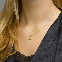 vDam Hanger Kruis Zilver Gerhodineerd 1329464