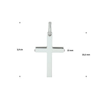 vDam Hanger Kruis Zilver Gerhodineerd 1330518