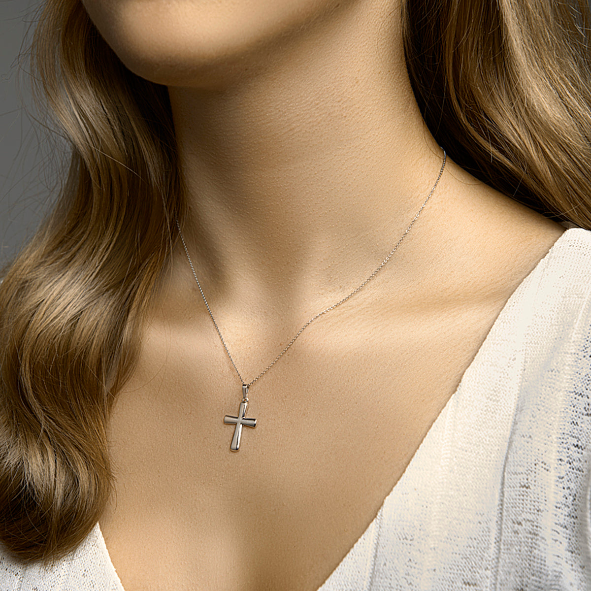 vDam Hanger Kruis Zilver Gerhodineerd 1332824