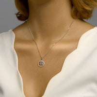 vDam Hanger Levensboom Zirkonia Zilver Gerhodineerd 1333435