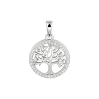 vDam Hanger Levensboom Zirkonia Zilver Gerhodineerd 1333435