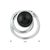 vDam Hanger Onyx Zilver Gerhodineerd 1332521