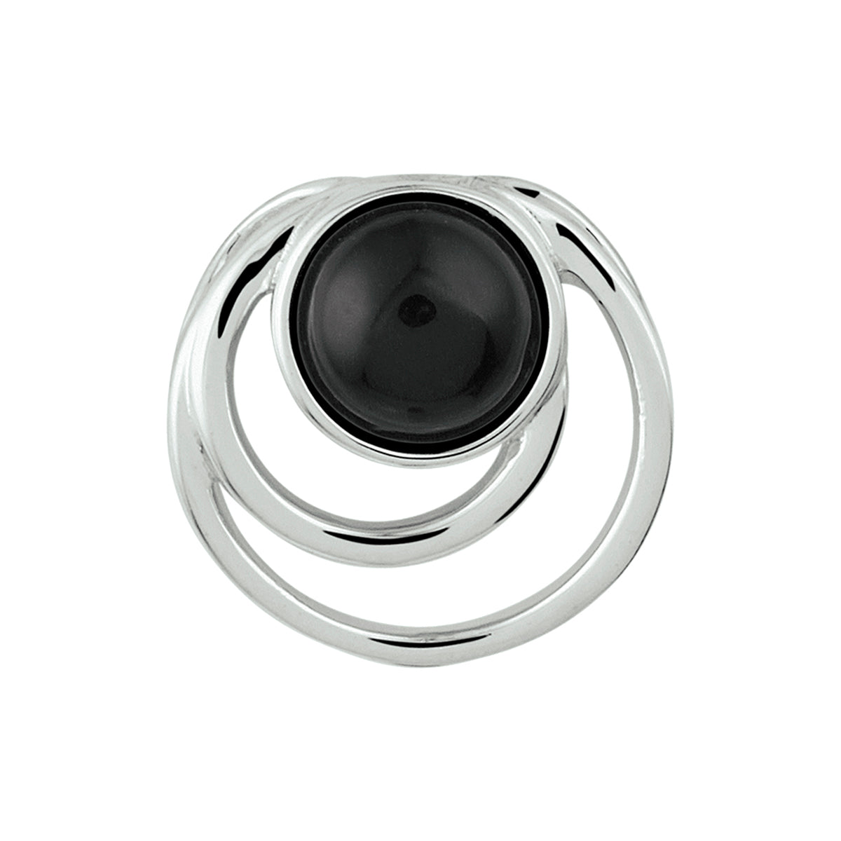 vDam Hanger Onyx Zilver Gerhodineerd 1332521