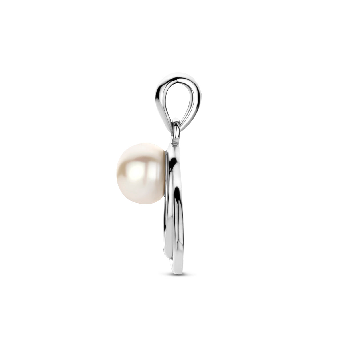 vDam Hanger Parel 15,5 Mm Zilver Gerhodineerd 1341914