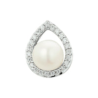 vDam Hanger Parel En Zirkonia Zilver Gerhodineerd 1327889