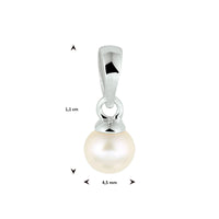 vDam Hanger Parel Zilver Gerhodineerd 1333336