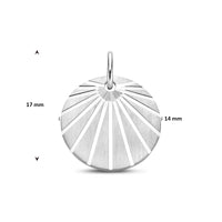 vDam Hanger Poli/mat Gediamanteerd 17 Mm Zilver Gerhodineerd 1341983